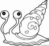 Escargot Mer Snail Coquille Coquillage Jolie Coloringall Easy sketch template