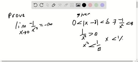 Solved Use The Formal Definition Of Limits To Prove Each Statement