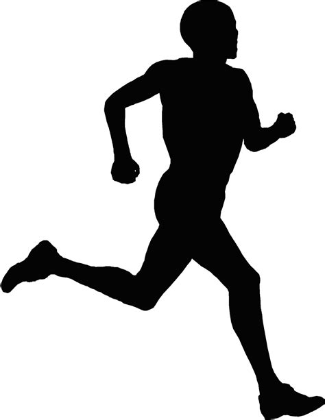 runner silhouette png clipart