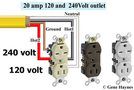 volt receptacle home electrical wiring electrical wiring electrical projects