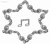 Coloring Music Pages Note Notes Staff Printable Musical Mandala Themed Drawing Kids Single Cool2bkids Vector Color Print Para Getcolorings Colorir sketch template