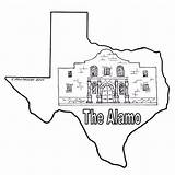 Alamo Coloring Clipground sketch template