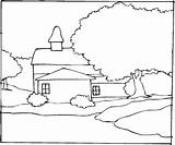 Landscape Coloring Pages Kids Landscapes Coloring4free Print River Ads Without Only Click sketch template