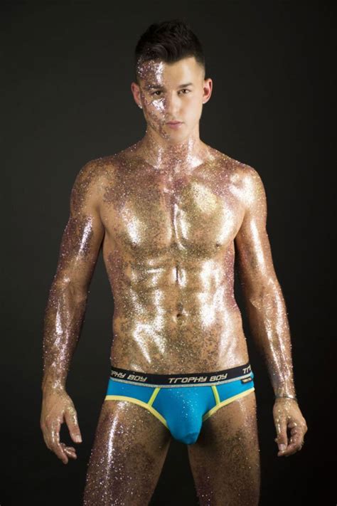 andrew christian behind the scenes at the “glitter” shoot