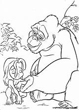 Tarzan Kleurplaat Kleurplaten Gorilla Malvorlagen Malvorlage Coloriages Stemmen Stimmen sketch template