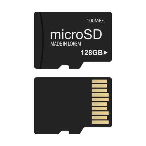 micro sd card vector design illustration isolated  white background