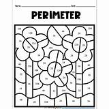 Perimeter Number Color Rectangles Spring Prep Distance Learning Rebecca Ready Resources sketch template