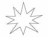 Starburst Patternuniverse Stencils Shapes sketch template