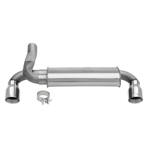 dynomax  super turbo stainless steel axle  exhaust system  split rear exit