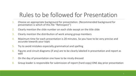 rules      powerpoint