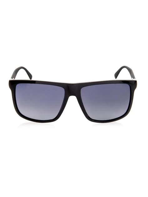 Gucci Rectangular Framed Acetate Sunglasses In Black For