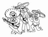 Coloring Mariachi Mayo Cinco Pages Band Printable Color Print Mexican Sheets Everfreecoloring Fiesta Marching Children Kids Tocolor Getcolorings Getdrawings Costume sketch template