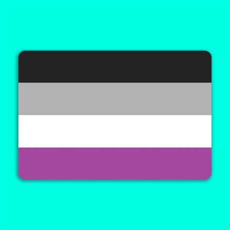 asexual ace pride flag sticker die cut waterproof vinyl etsy