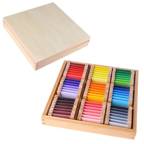 color tablets box  montessori large wooden color tablets houston