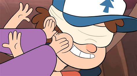 Image S1e2 Mabel Touching Dipper S Face Png Gravity Falls Wiki