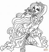 Noir Catty Coloring Pages Monster High Elfkena Deviantart Popular Getcolorings sketch template