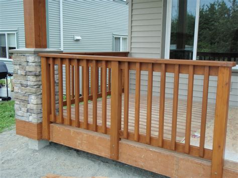 deck railing height calgary railing design