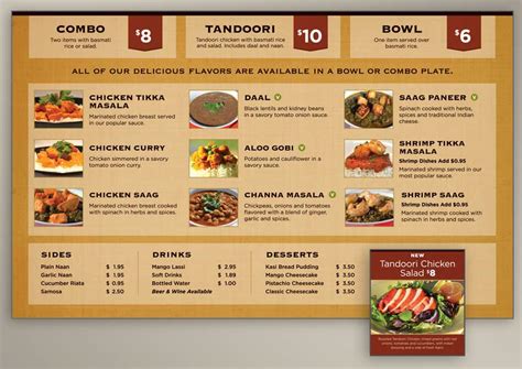 menu board design  indian food restaurant evolution design