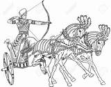 Chariot Sketch Vector Outline Egyptian Clip Illustrations Clipart Paintingvalley Collection Similar sketch template