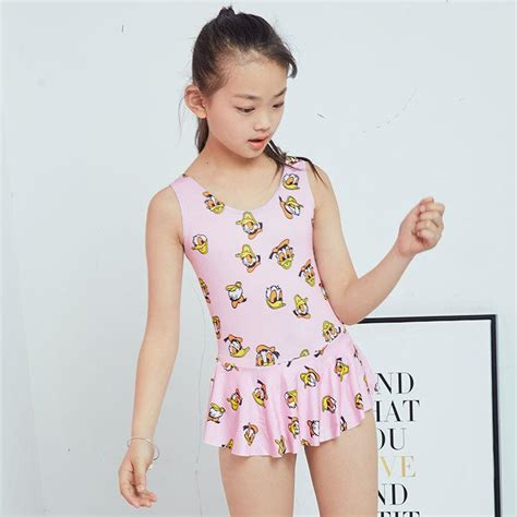 2019 Summer Beautiful Girls One Piece Swimsuit Floral
