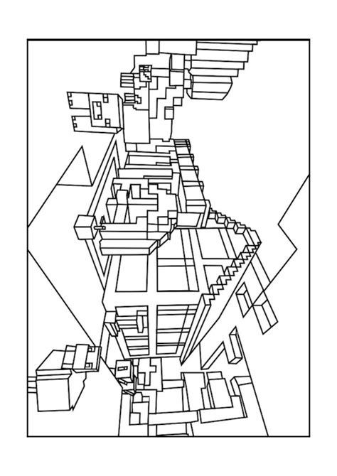 lego minecraft coloring coloring pages