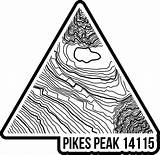 Peak Pikes Topo sketch template