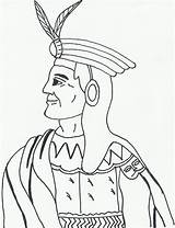 Atahualpa Inca Tahuantinsuyo Emperador sketch template