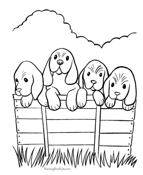 gambar coloring pages dogs puppies   printable page sheets