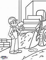 Labor Coloring Pages Workers Holidays sketch template