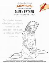 Esther Story Copywork Mordecai Ester Sabbath sketch template