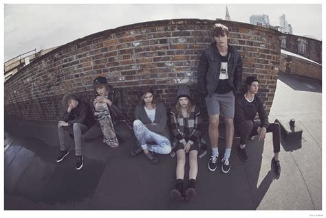 pull and bear champions the skater muse for winter 2014