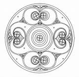 Celtic Celtique Mandalas Celta Celtica Celtas Adultos Adulti Knot Entrelacés éléments Formant Algunos Interesar sketch template