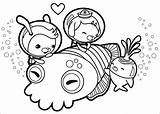 Coloring Octonauts Pages Cuttlefish Color Cuddle Print Printable Kids Cartoon Drawing sketch template