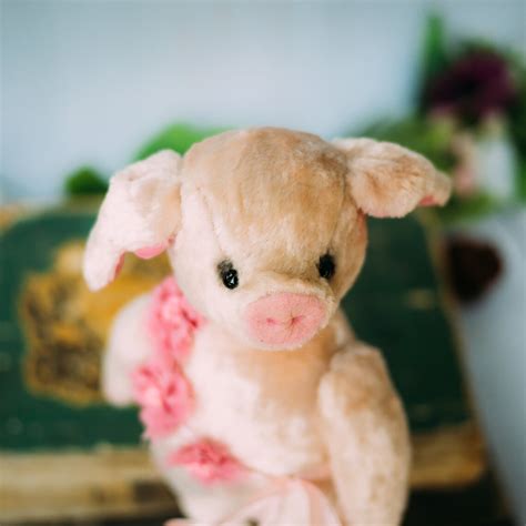 cute piggy teddy piggy pink pig piggy toy baby piggy etsy