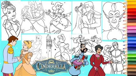 Coloring Disney Cinderella Coloring Pages Compilation