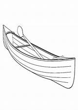 Coloring Pages Canoe Boat Popular sketch template