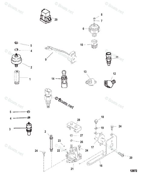 mercruiser sterndrive gas engines oem parts diagram  electrical components boatsnet
