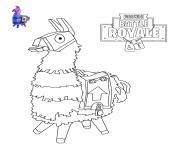 fortnite llama pages coloring pages