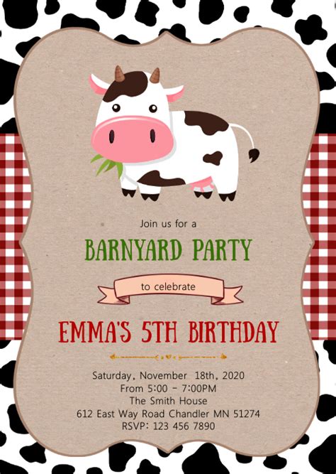 birthday party invitation template postermywall