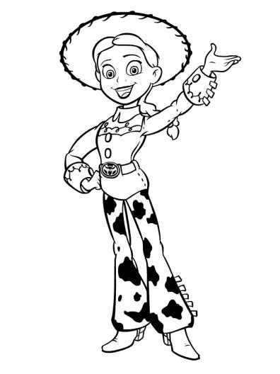 family fun jessie coloring pages disney printable pages