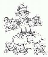 Coloring Pages Scarecrows Printable Scarecrow Library Clipart Festival Fall sketch template
