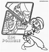 Kim Possible Coloring Pages sketch template