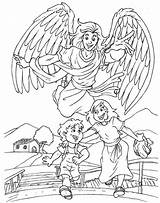 Angel Pages Coloring Male Getcolorings Guardian Color sketch template