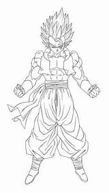 Ball Dragon Gogeta Pages Coloring Goku Super Xeno Ssj2 Ssj4 Artwork sketch template