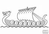 Wikingerschiff Wikinger Getdrawings Ausmalbild Barco Vikingo Basteln Kindern Longship Drakkar Vikingos Norway Colorear sketch template