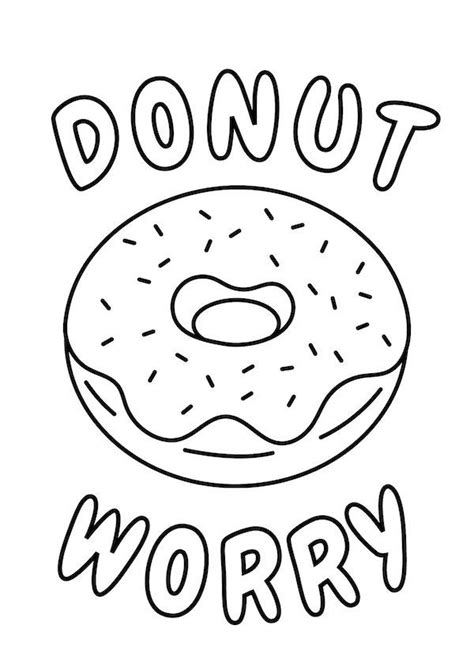 super fun printable donut coloring pages  mindful life
