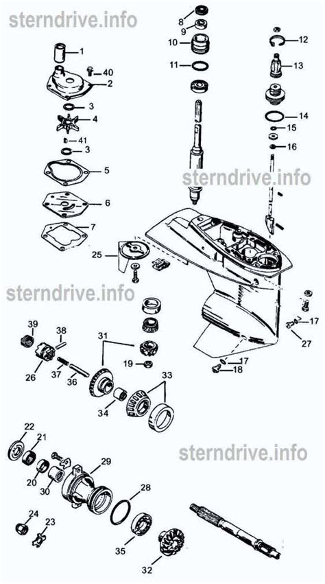 mercury outboard parts drawing  cylinder pn