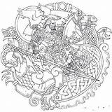 Norse Odin Viking Mythology Coloring Tattoo Pages Celtic Gods Drawing Adult Nordic Tattoos Designs Armor Colouring Vikings Getdrawings Goddesses Mehr sketch template