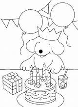 Dribbel Verjaardag Jarig Fleck Coloriages Ausmalbilder Geburtstag Dribble Hond Honden Animaatjes Gefeliciteerd Bezoeken sketch template