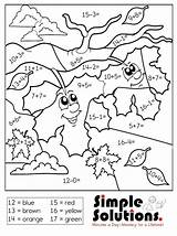 Subtraction Color Fall Worksheets Addition Number 2nd Coloring Printable Grade Math Halloween Worksheet Printables First Edea Smith Visit Choose Board sketch template